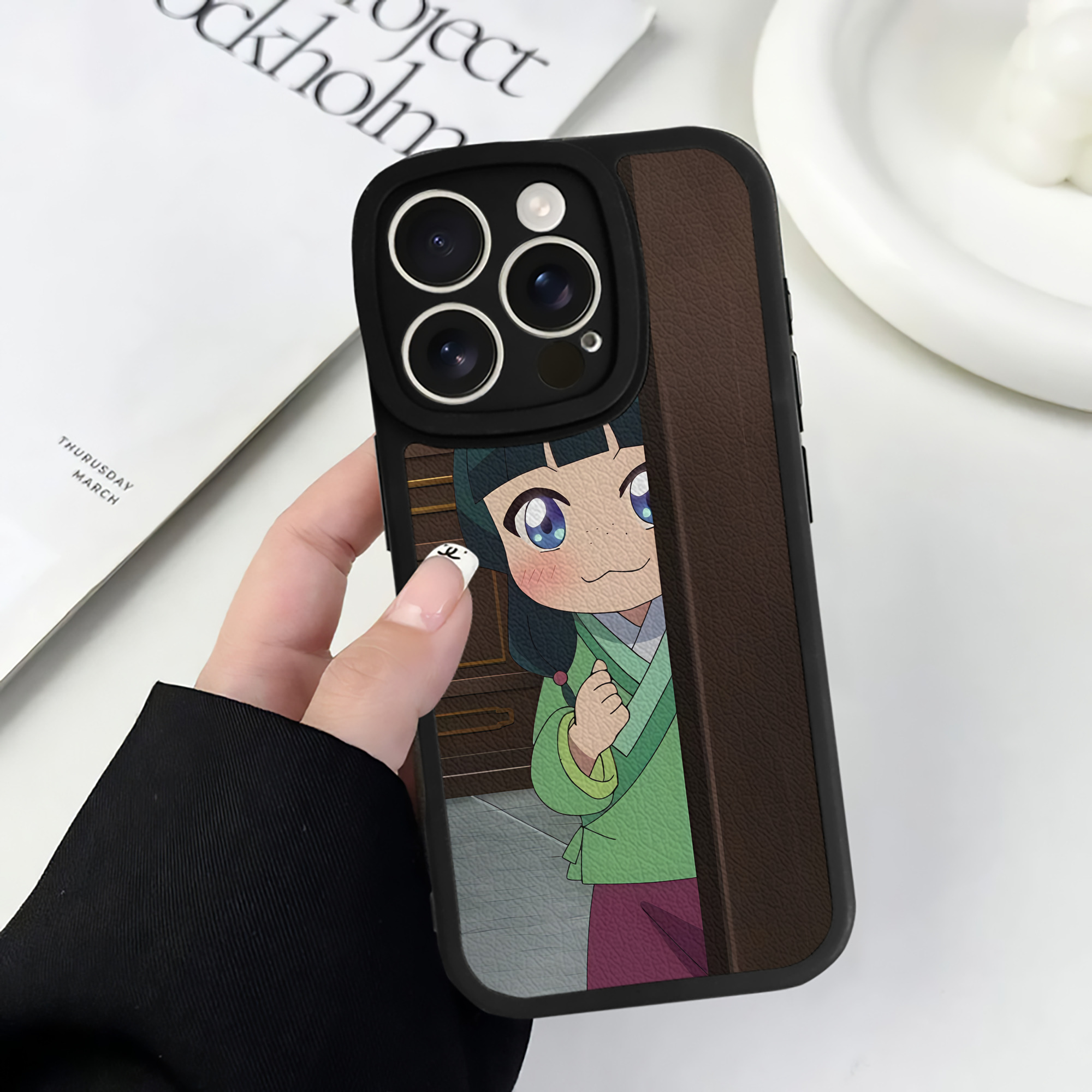 薬屋のひとりごと The Apothecary Diaries 【iPhone 16シリーズ対応】シリコンスマホケース（レザー調） 材質：シリコン